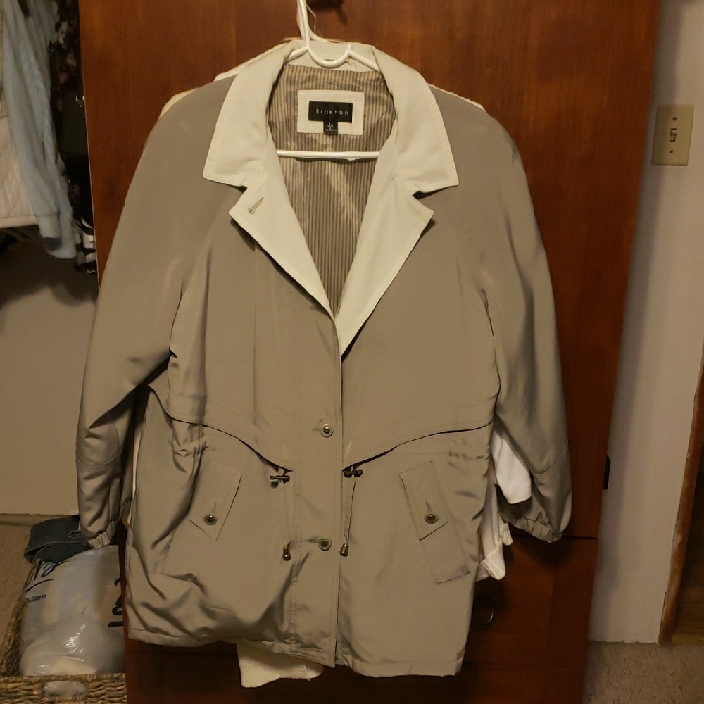 Beige and White Jacket